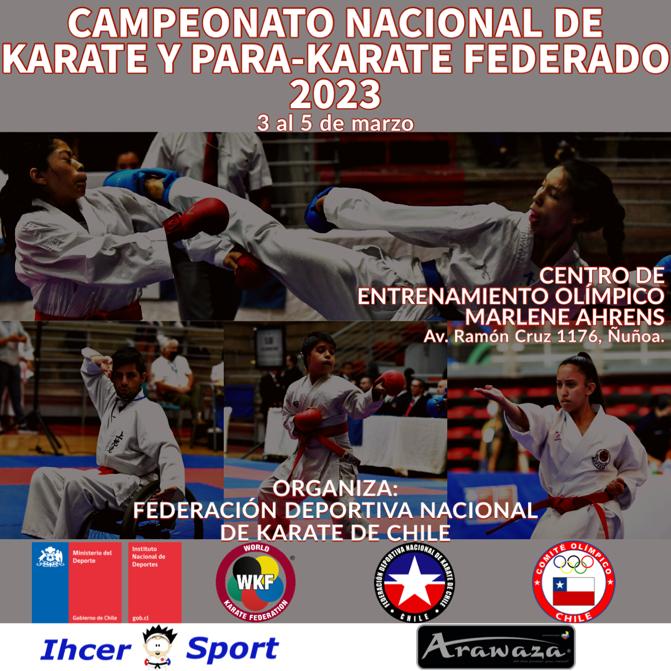 CAMPEONATO NACIONAL DE KARATE Y PARA-KARATE FEDERADO 2023